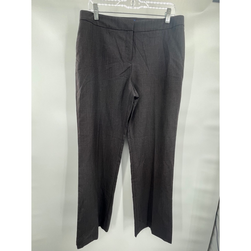Pendleton 100% Virgin Wool Dress Pants Black‎ With Accent Colors Size 12